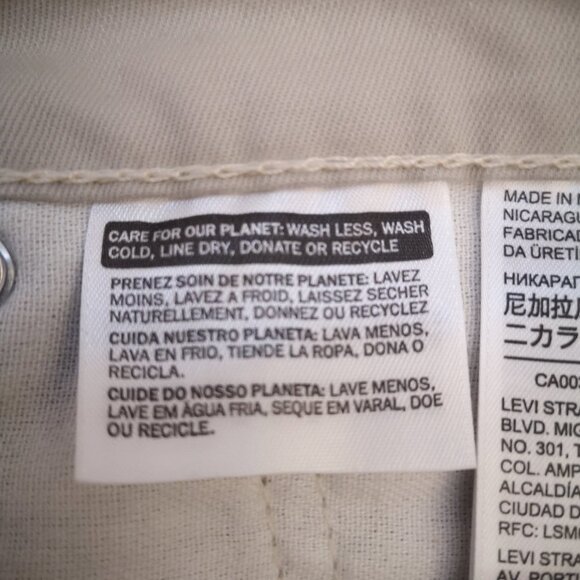 Levi's Men's Straight Jeans - Light Gray - Picture 11 of 14